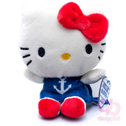 Hello Kitty Sailor Sweeties 12cm Plush - Blue Anchor Dress
