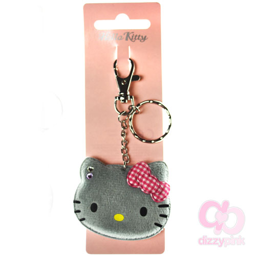 Hello Kitty Boa Key Chain - Grey Kitty