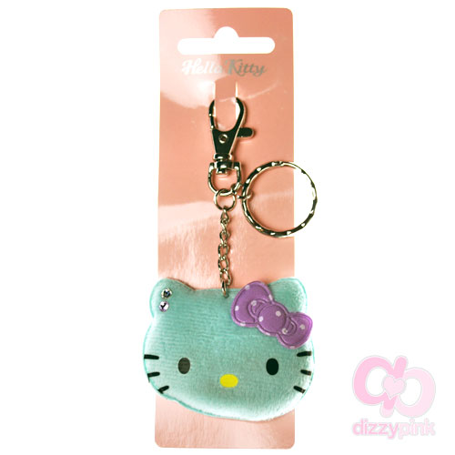 Hello Kitty Boa Key Chain - Blue Kitty