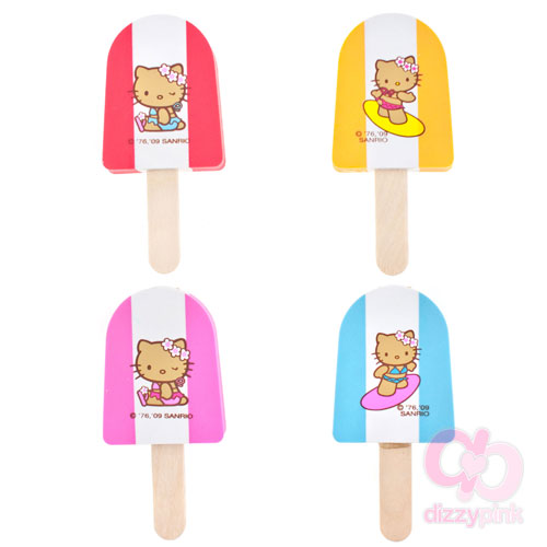 Hello Kitty Eraser - Ice Pop Set of 4 - Surf Kitty