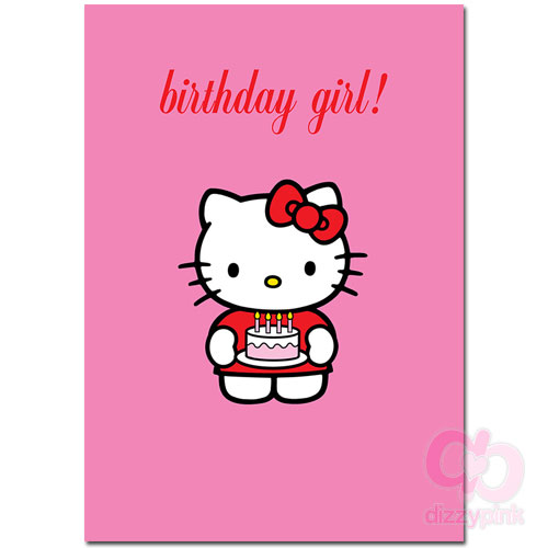 Hello Kitty Card - Birthday Girl