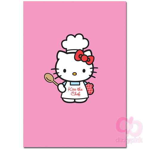 Hello Kitty Card - Kiss The Chef