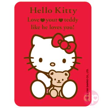 Hello Kitty Magnet - Kitty and Teddy