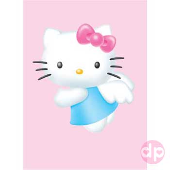Hello Kitty Minicard / Tag - Flying Angel