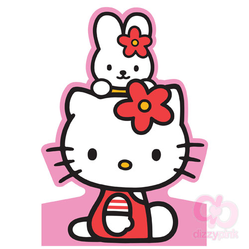 Hello Kitty Cutout Card - Kitty & Cathy
